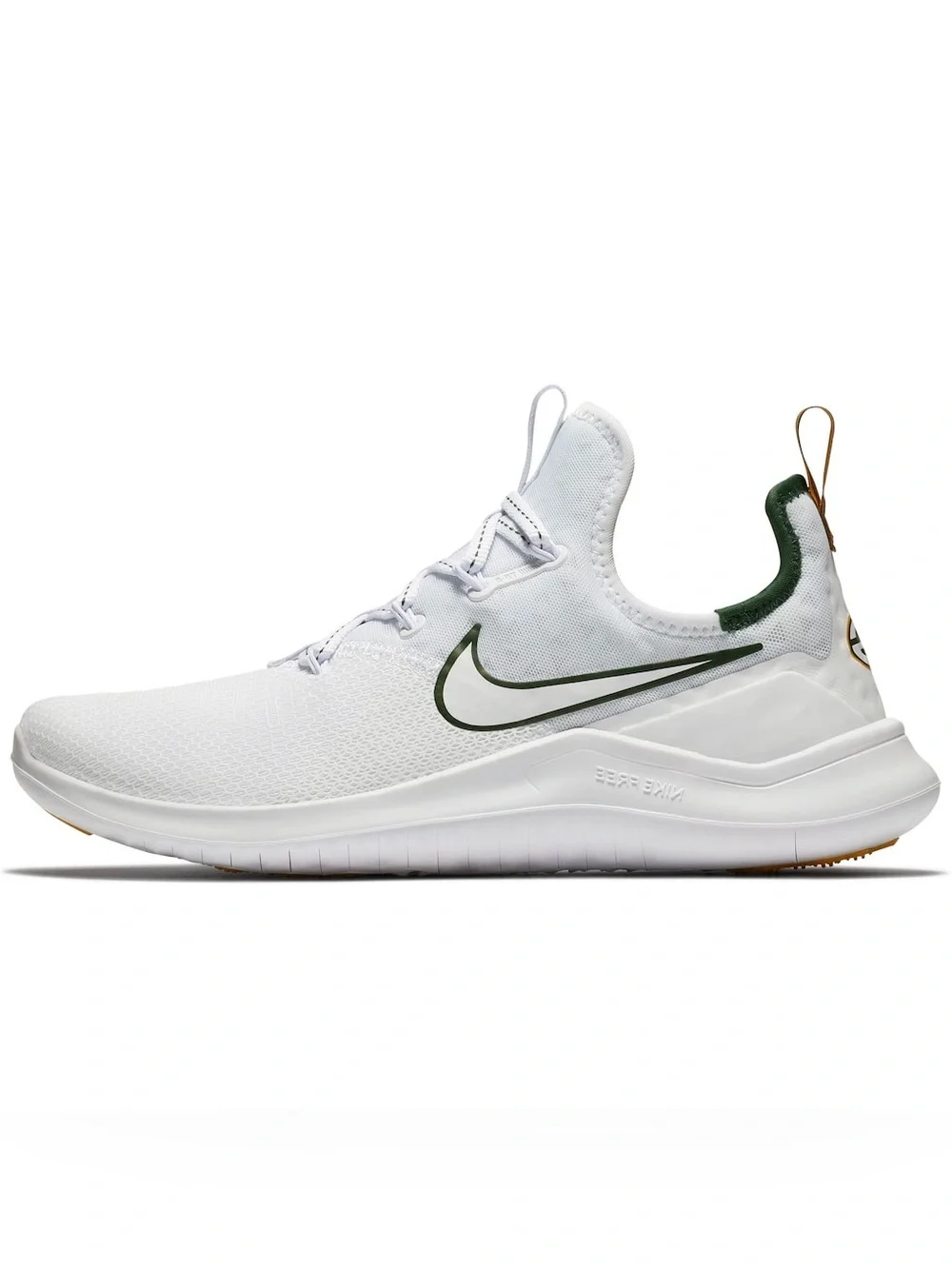 Nike Green Bay Packers  White/Green Free TR 8 Shoes Size 9